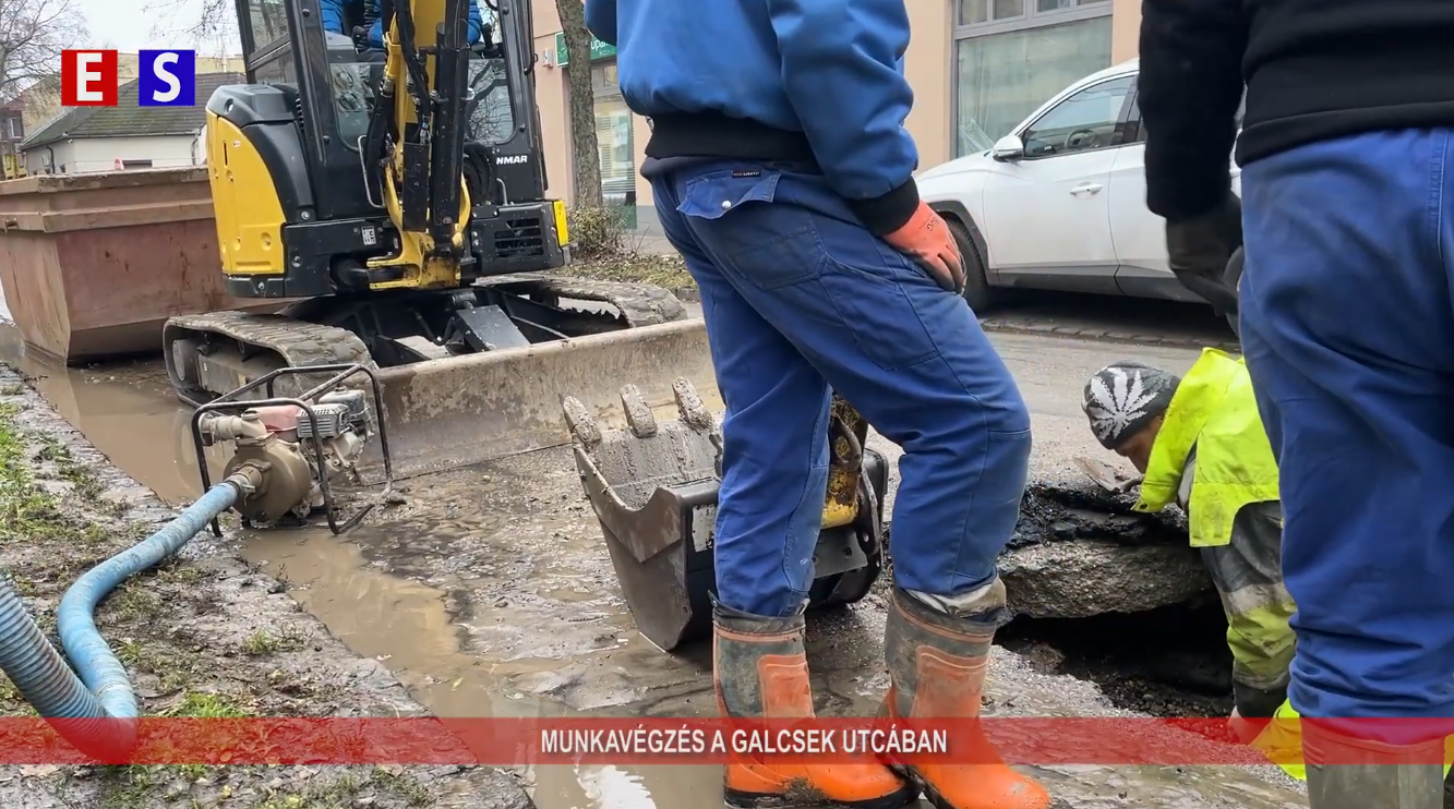 Munkavégzés a Galcsek utcában