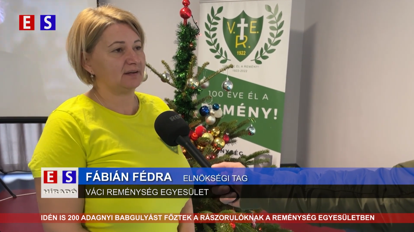 Idén is 200 adagnyi babgulyást főztek a rászorulóknak a Reménység Egyesületben