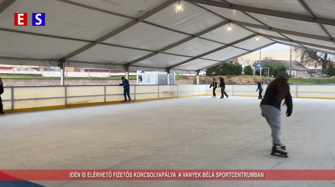 Idén is elérhető fizetős korcsolyapálya a Vanyek Béla Sportcentrumban