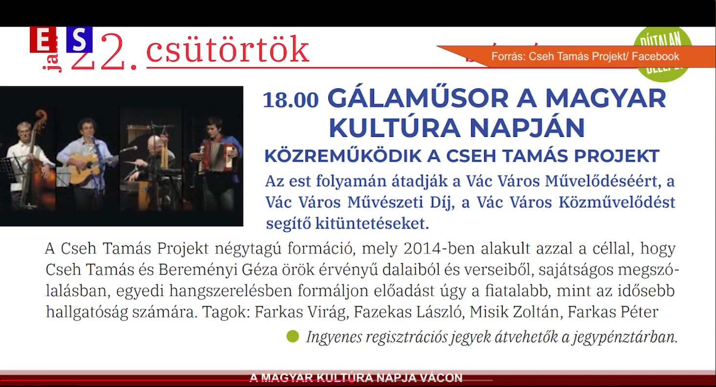 A magyar kultúra napja Vácon