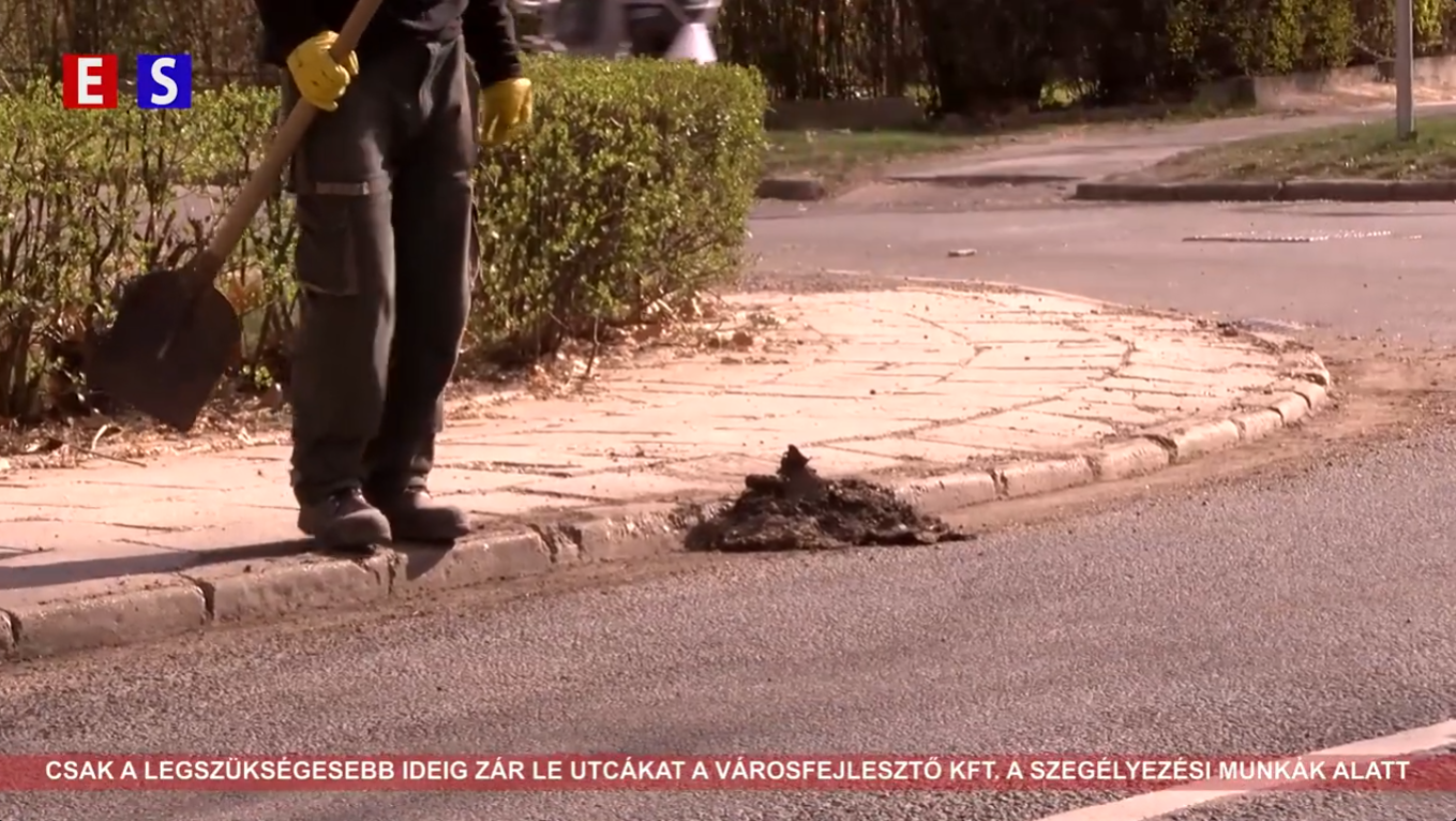 Csak a legszükségesebb ideig zár le utcákat a Városfejlesztő Kft. a szegélyezési munkák alatt
