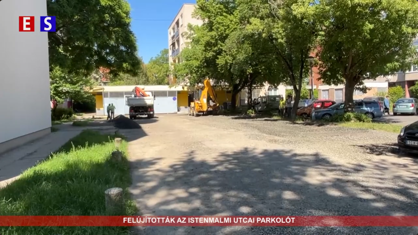 Felújították az Istenmalmi utcai parkolót