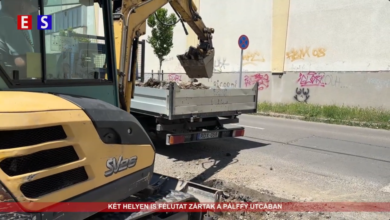 Két helyen is félutat zártak a Pálffy utcában