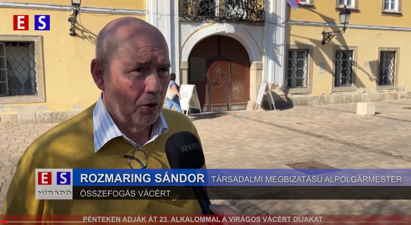 Pénteken adják át 23. alkalommal a Virágos Vácért díjakat