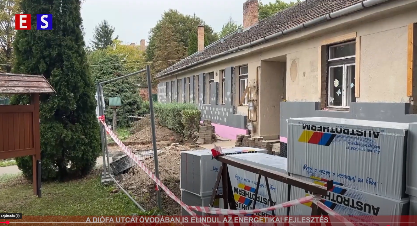 A Diófa utcai óvodában is elindul az energetikai fejlesztés
