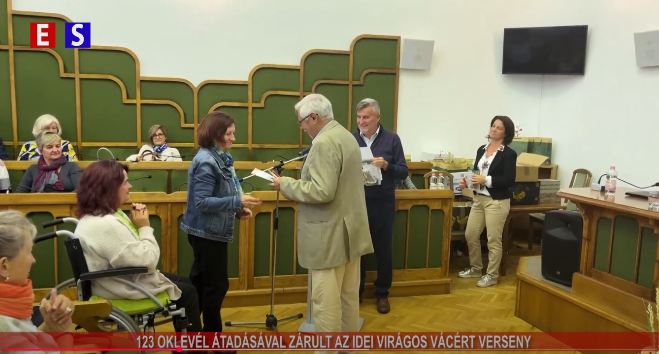 132 oklevél átadásával zárult az idei Virágos Vácért verseny