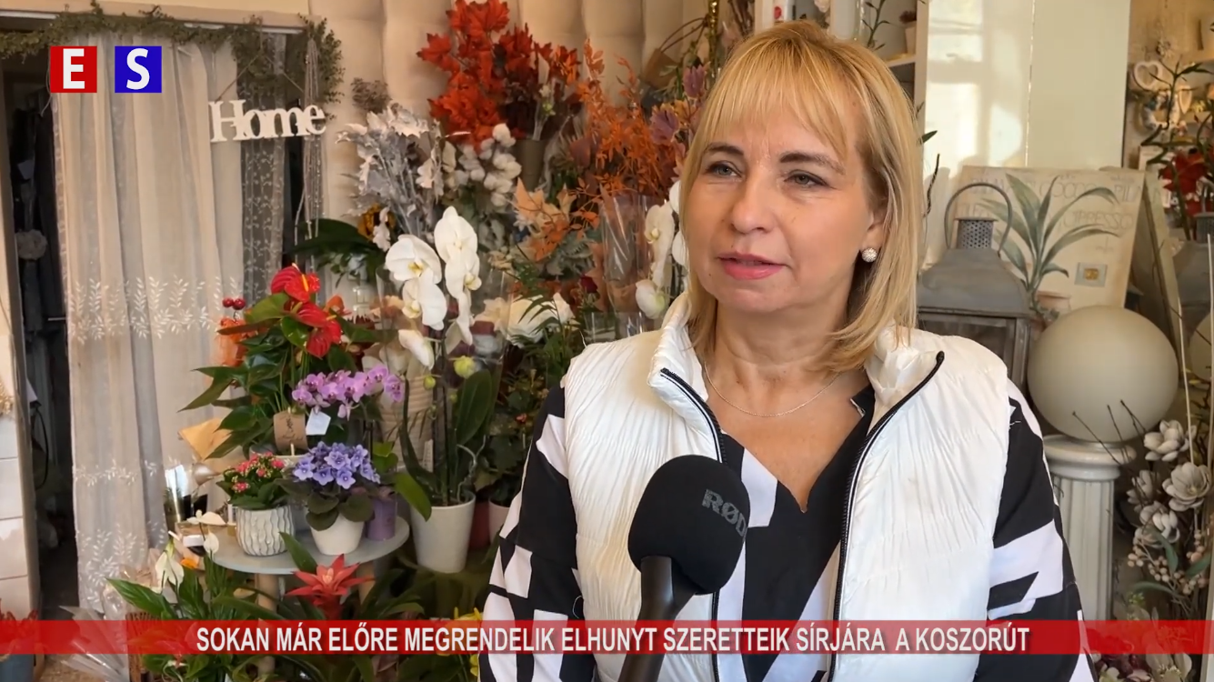 Sokan már előre megrendelik elhunyt szeretteik sírjára a koszorút