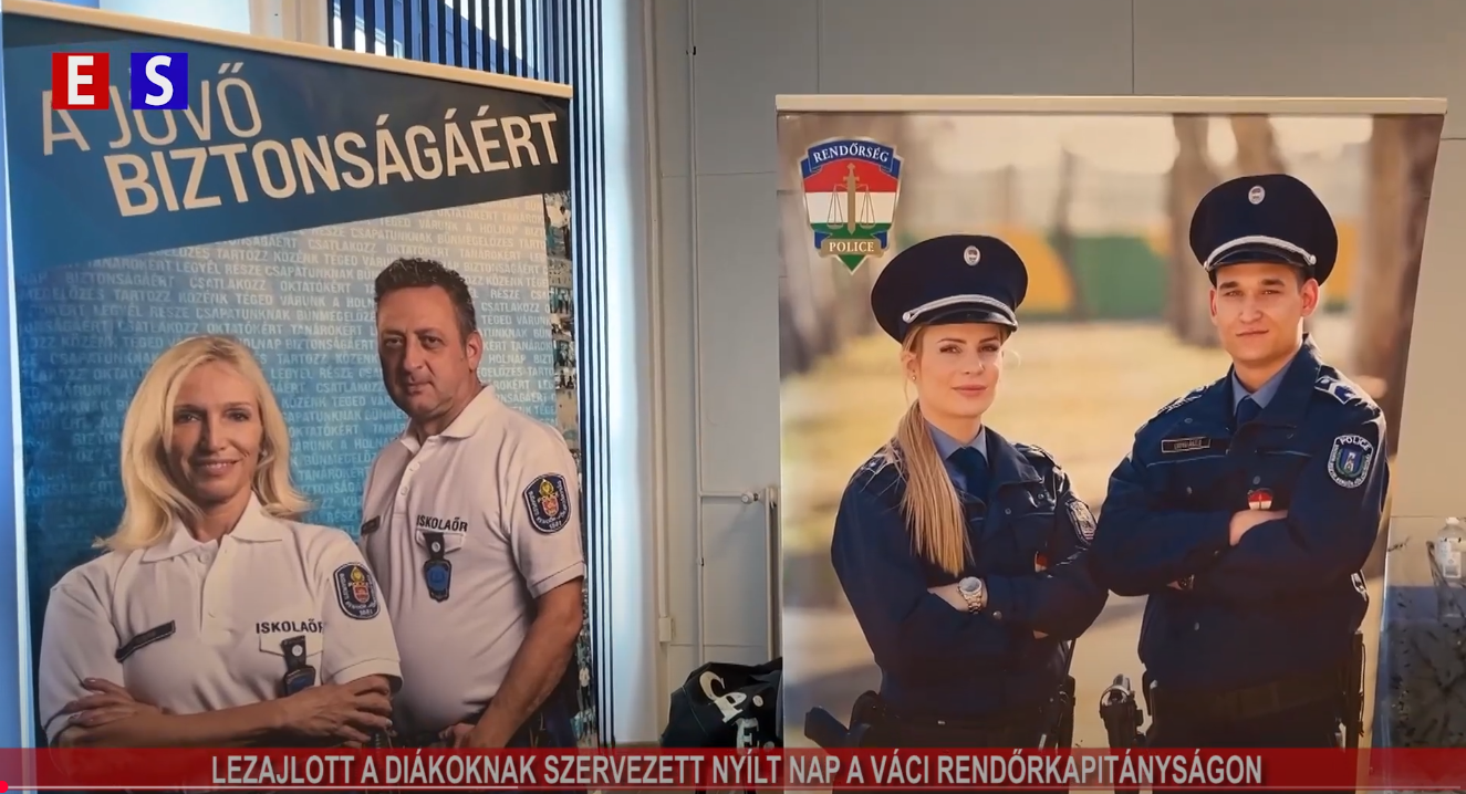 Lezajlott a diákoknak szervezett nyílt nap a váci rendőrkapitányságon