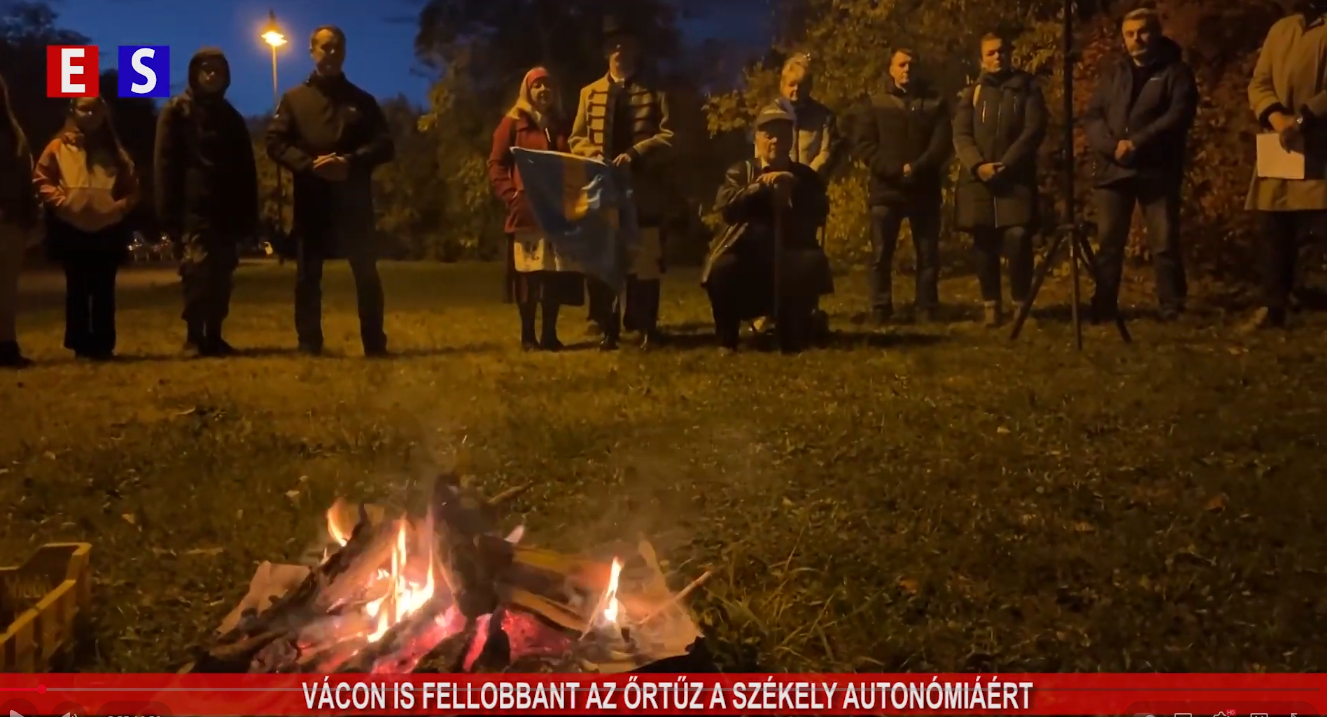 Vácon is fellobbant az őrtűz a székely autonómiáért