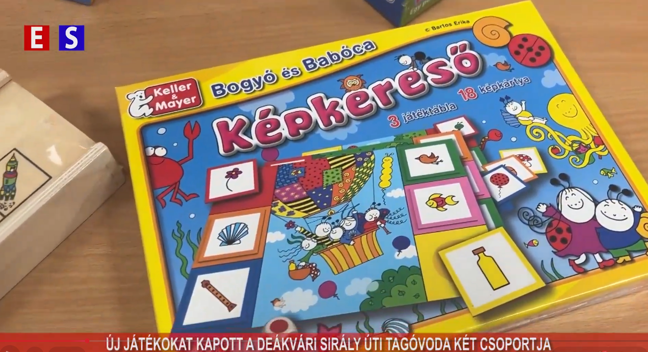 Új játékokat kapott a Deákvári Sirály úti Tagóvoda két csoportja