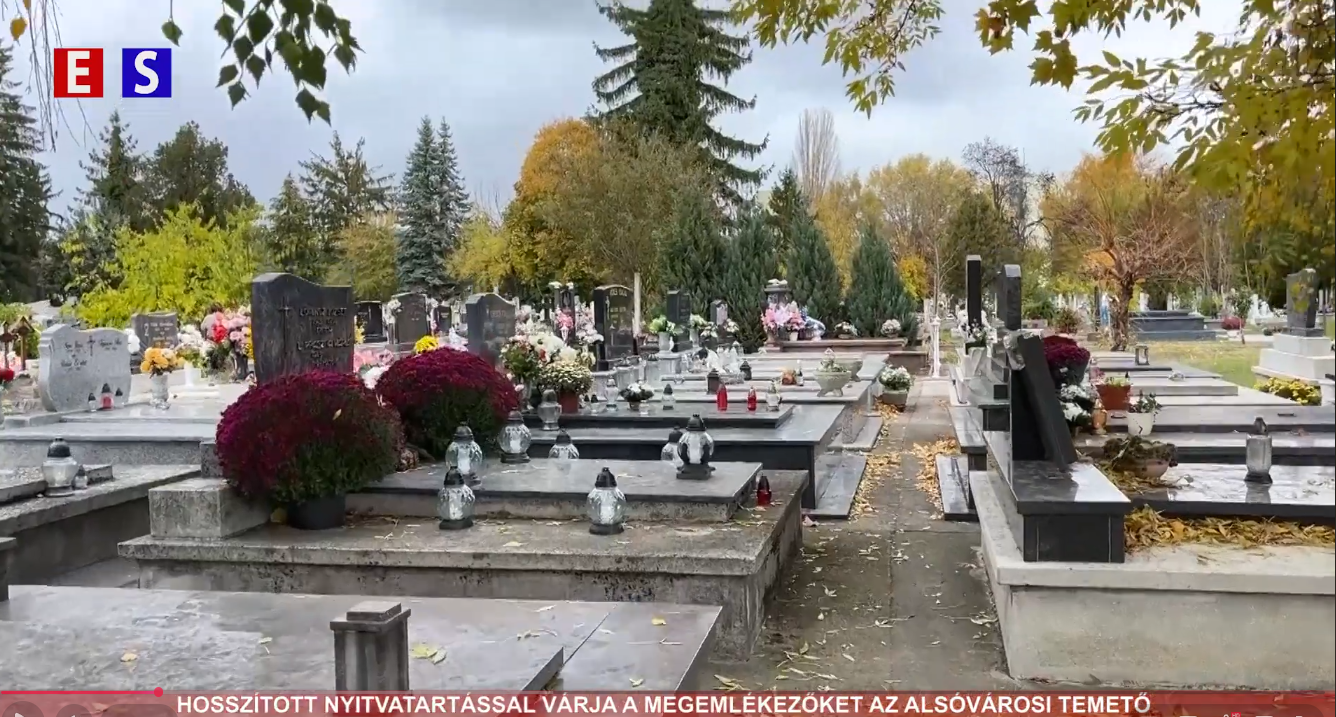 Hosszított nyitvatartással várja a megemlékezőket az alsóvárosi temető