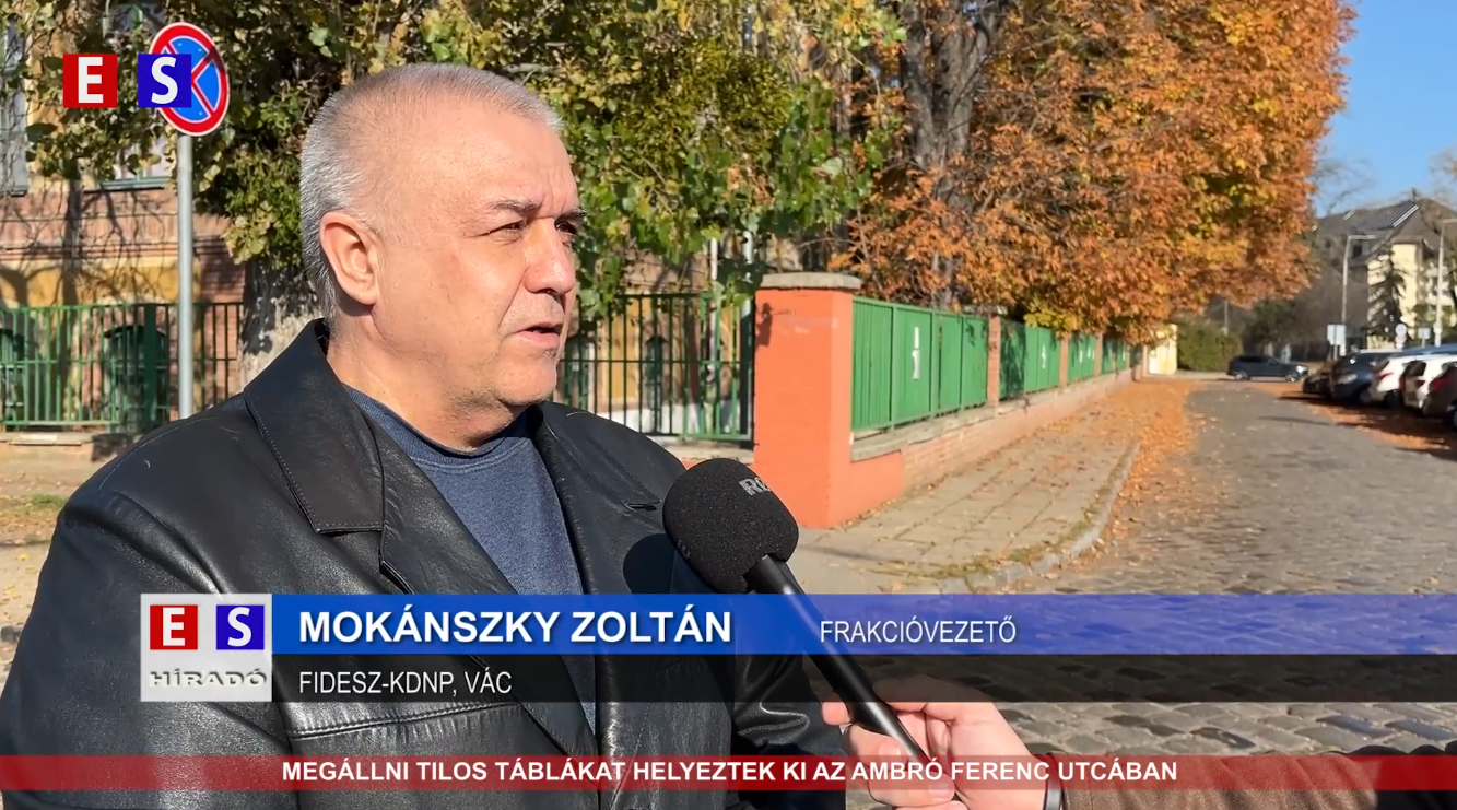 Megállni tilos táblákat helyeztek ki az Ambró Ferenc utcában