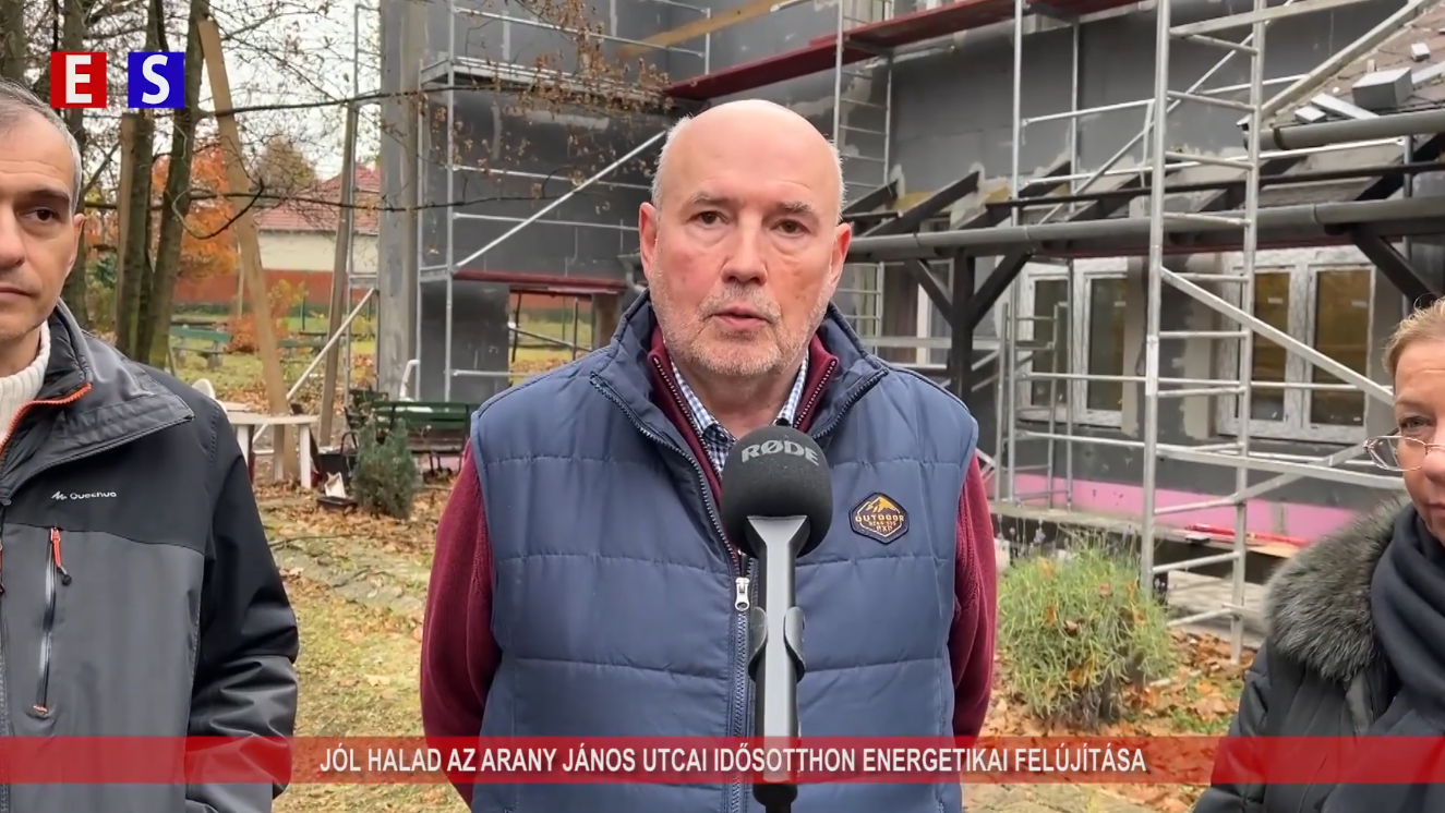 Jól halad az Arany János utcai idősotthon energetikai felújítása is