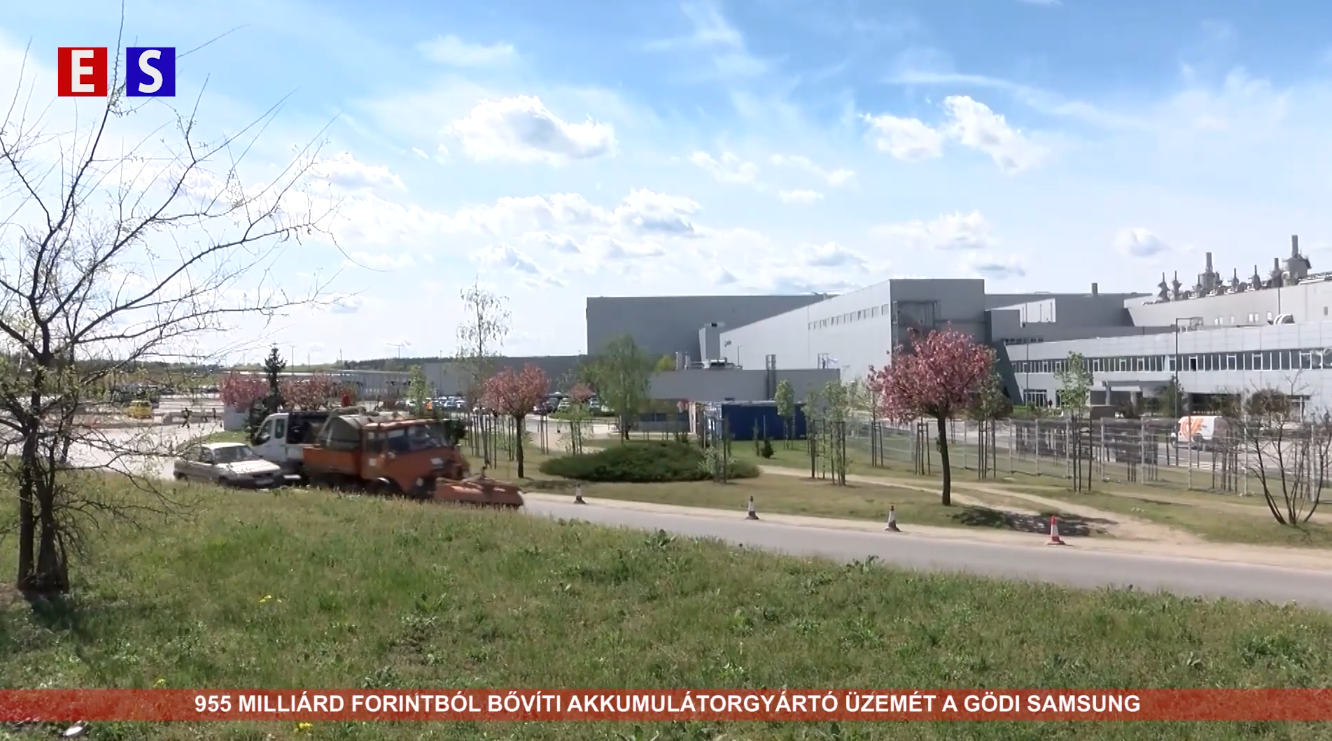 955 milliárd forintból bővíti akkumulátorgyártó üzemét a gödi Samsung