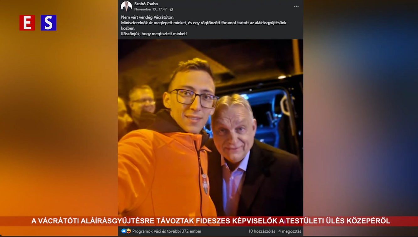 A vácrátóti aláírásgyűjtésre távoztak fideszes képviselők a testületi ülés közepéről