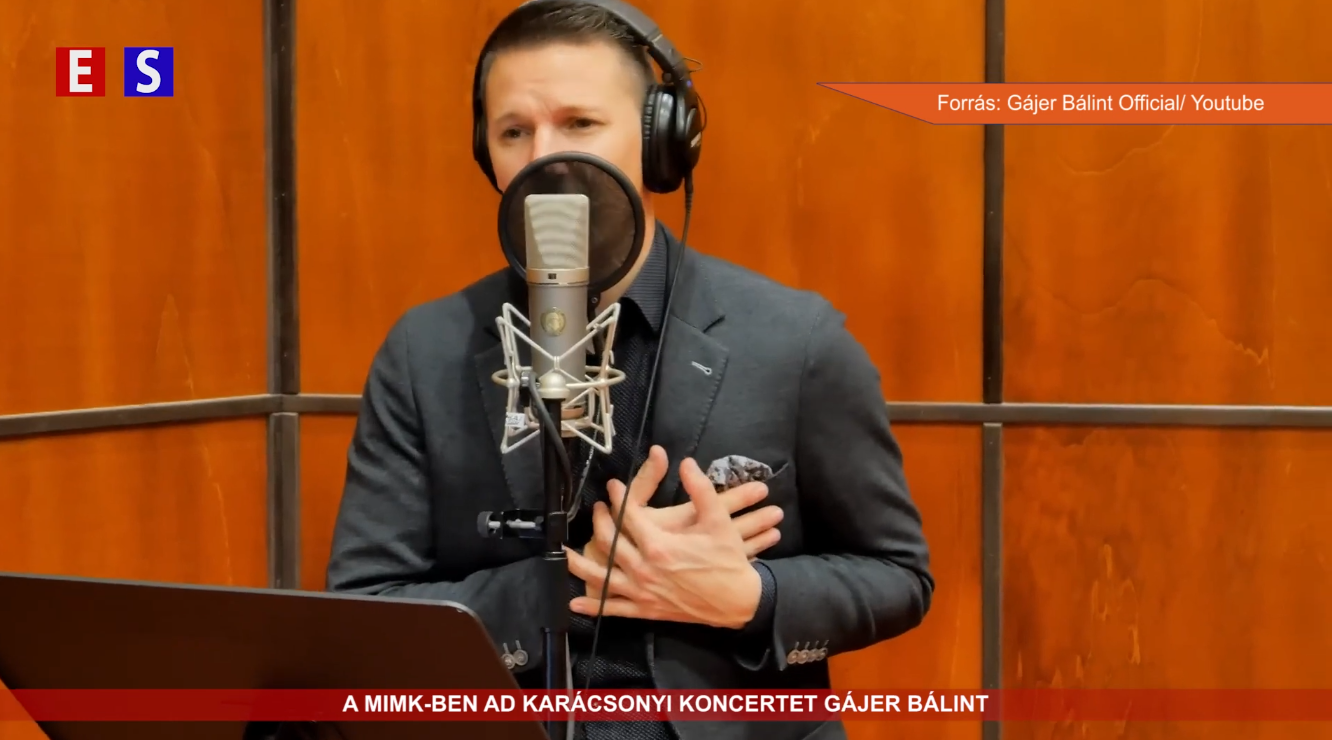 A MIMK-ben ad karácsonyi koncertet Gájer Bálint