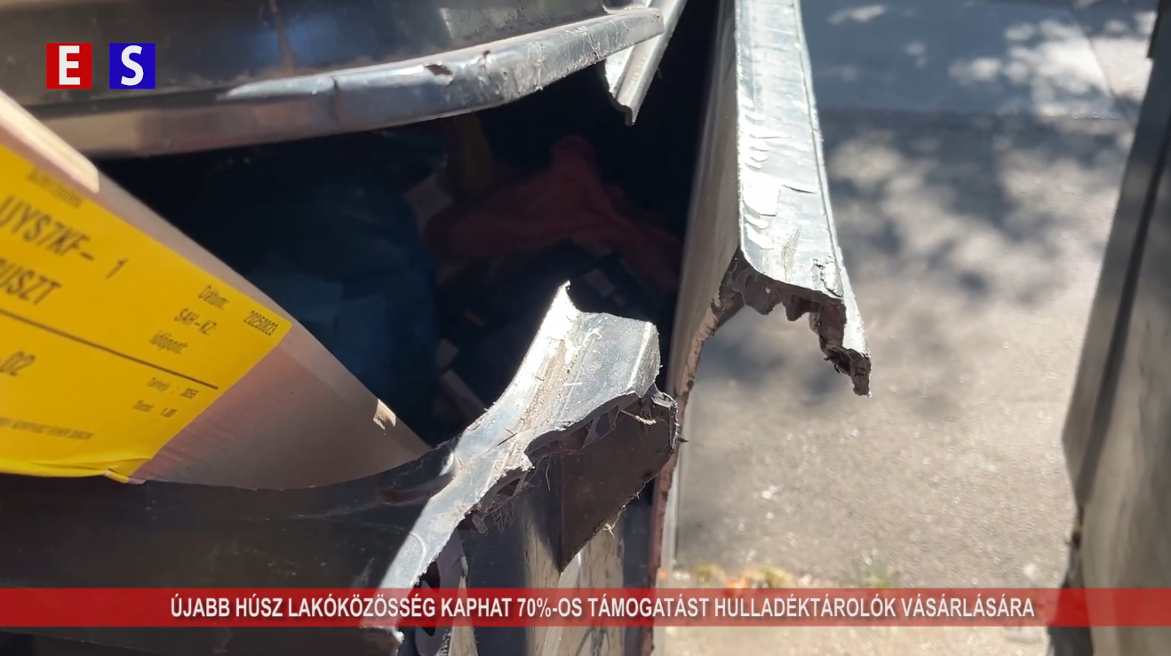 Újabb húsz lakóközösség kaphat 70%-os támogatást hulladéktárolóra