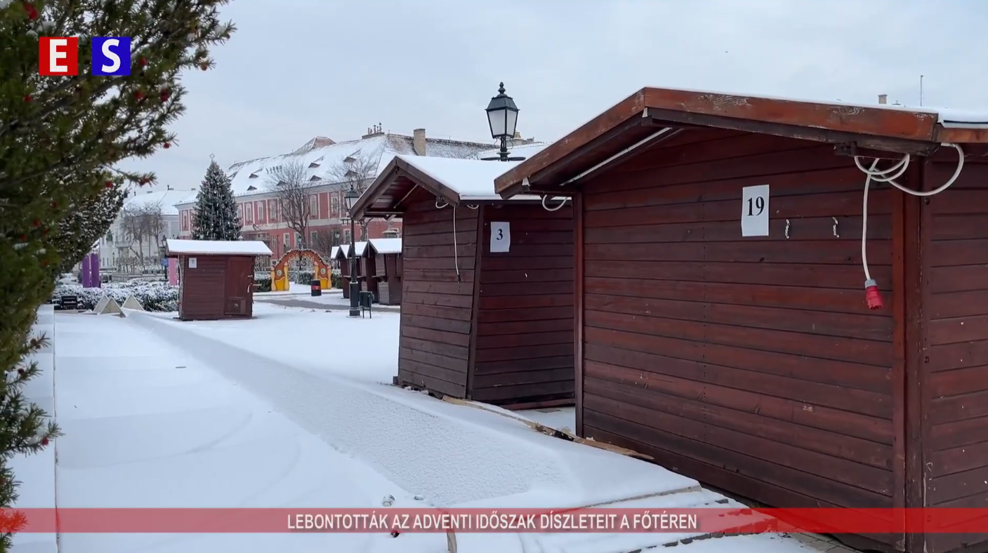 Lebontották az adventi időszak díszleteit a Főtéren