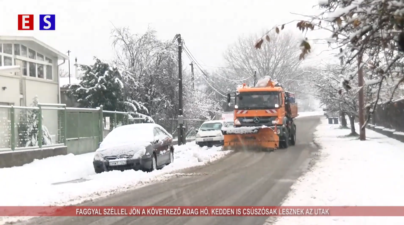 Faggyal, széllel jön a következő adag hó. Kedden is csúszósak lesznek az utak