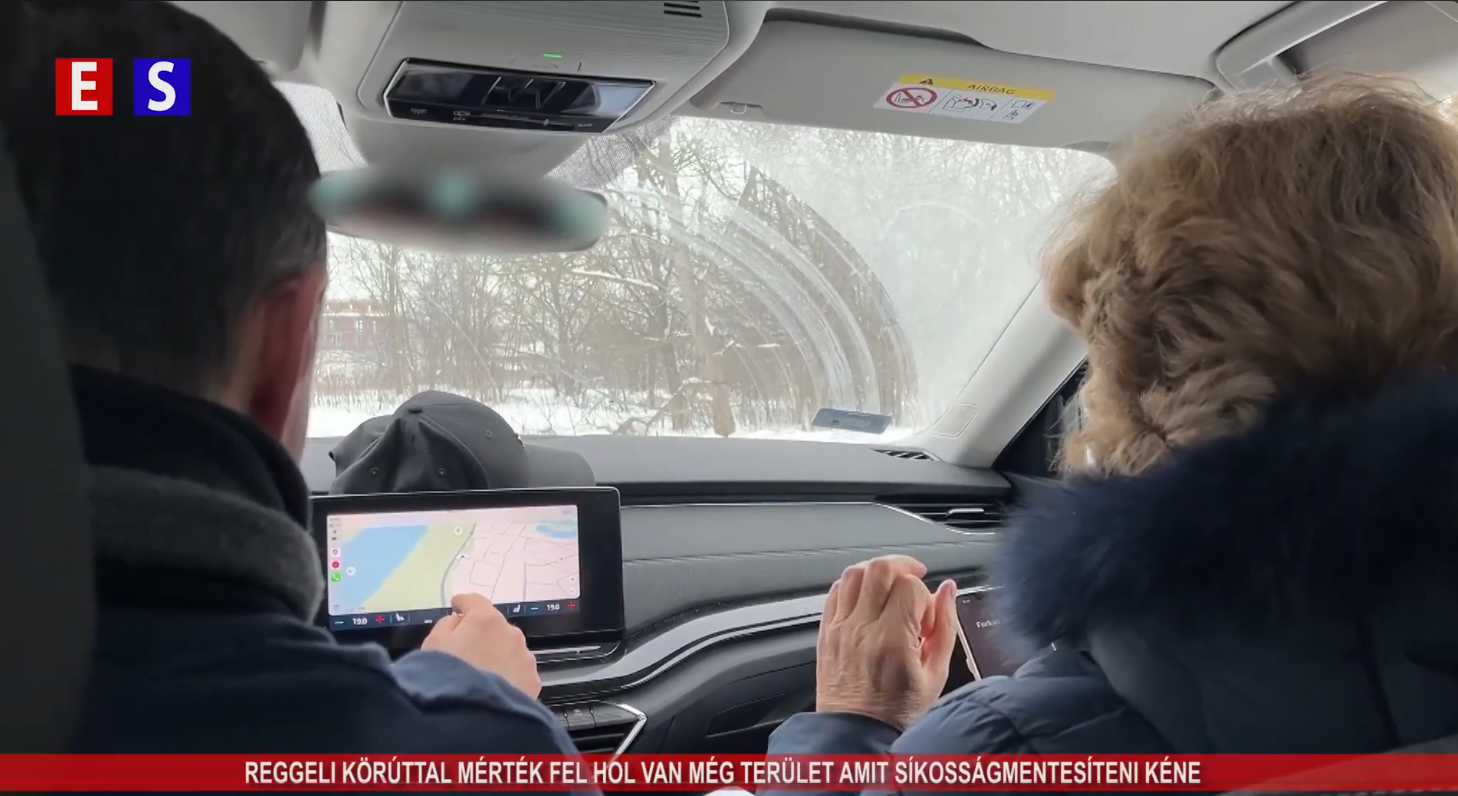 Reggeli körúttal mérték fel hol van még terület amit síkosságmentesíteni kéne