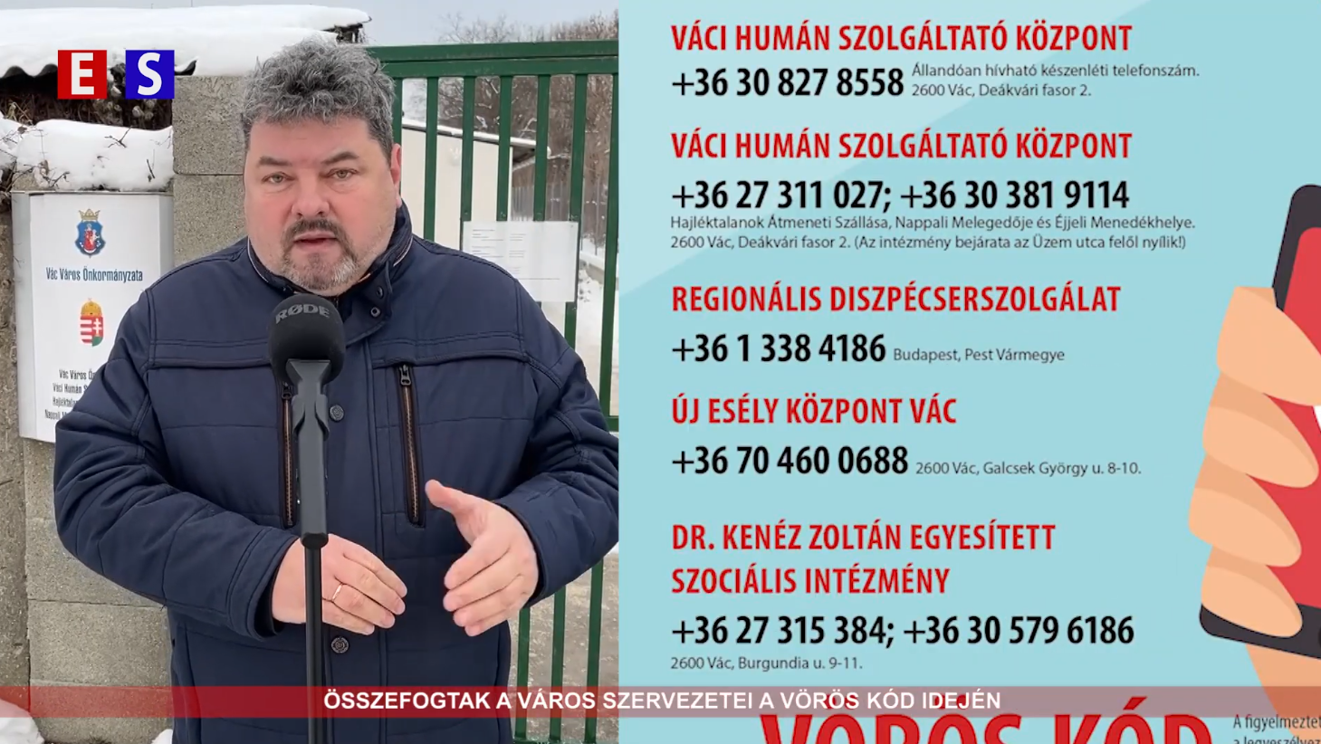 Összefogtak a város szervezetei a Vörös kód idején