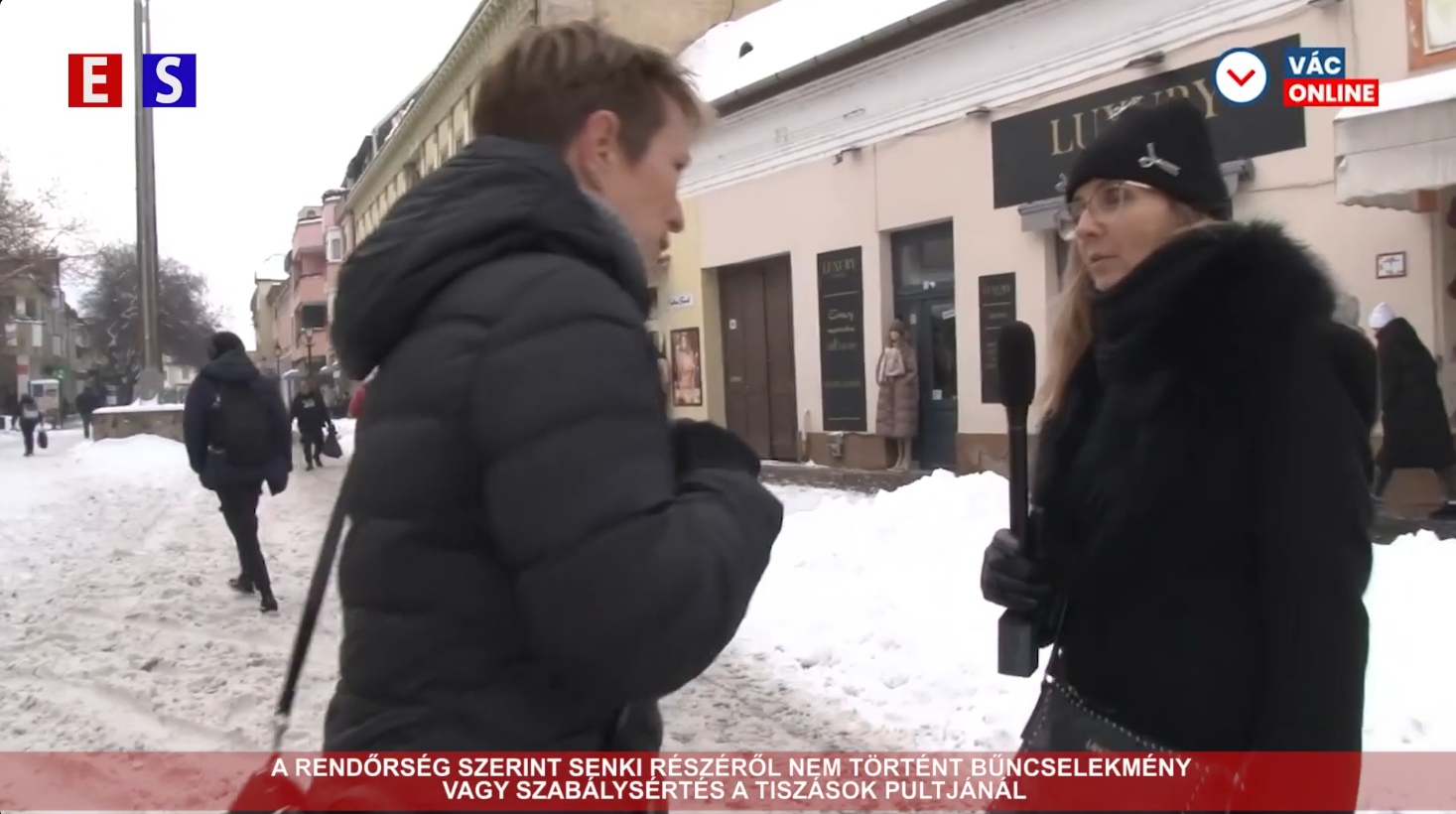 A rendőrség szerint senki részéről nem történt bűncselekmény vagy szabálysértés a tiszások pultjánál