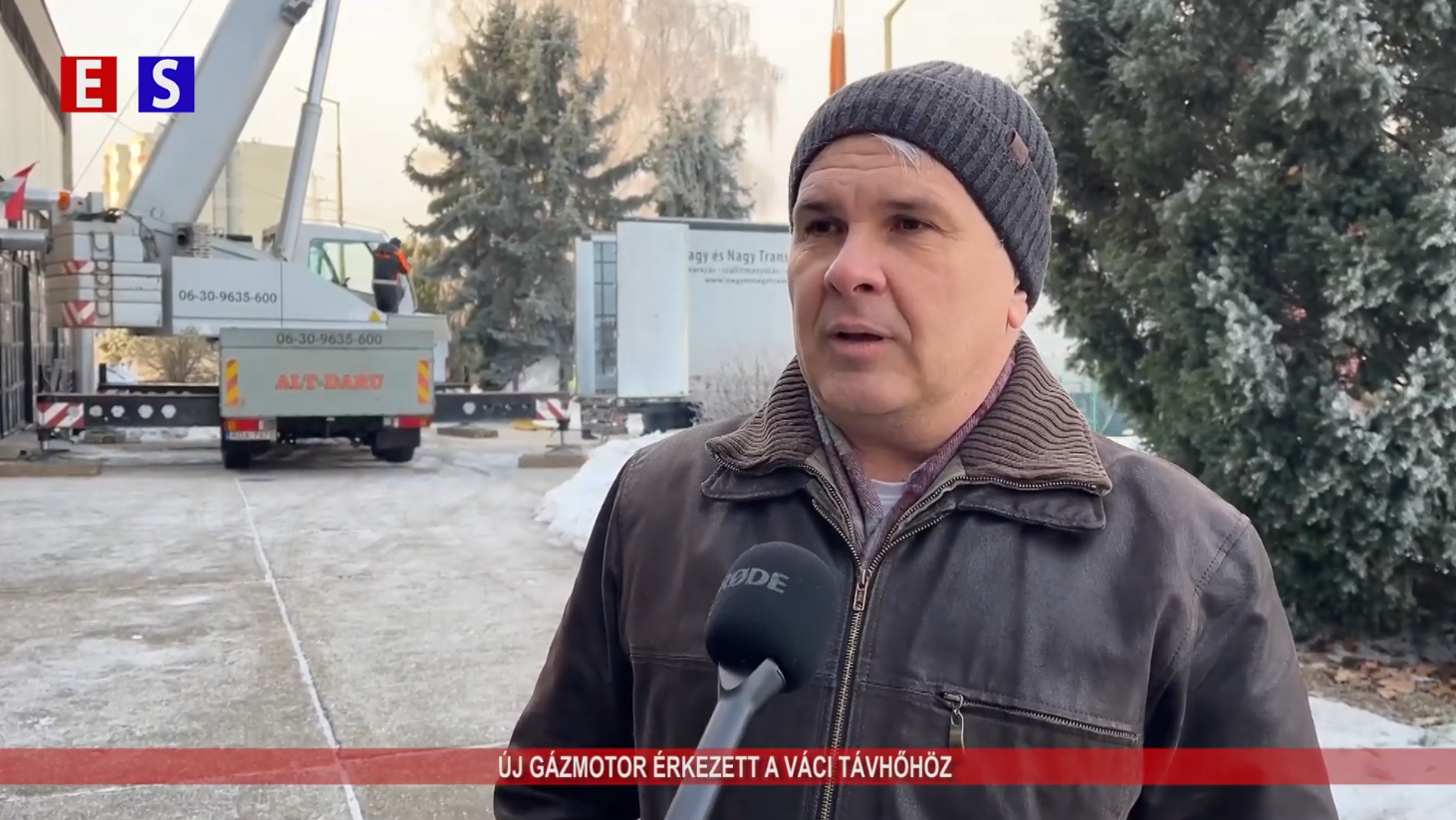 Új gázmotor érkezett a Váci Távhőhöz