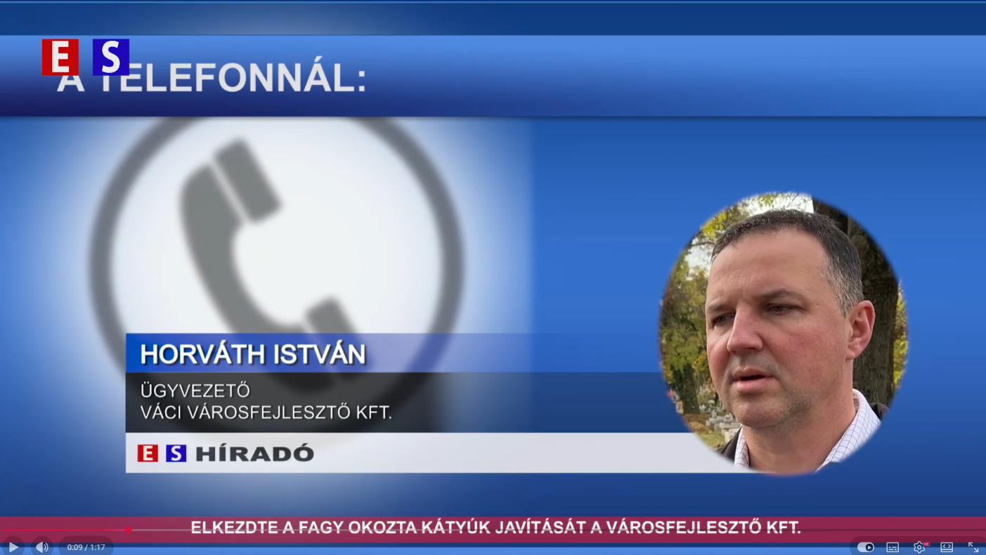 Elkezdte a fagy okozta kátyúk javítását a Városfejlesztő Kft