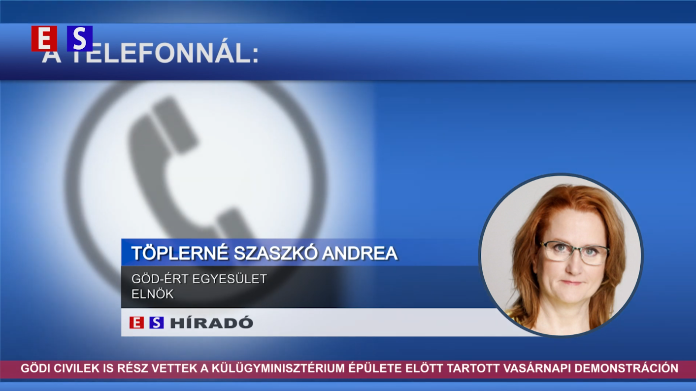 Gödi civilek is részt vettek a Külügyminisztérium épülete előtt tartott vasárnapi demonstráción