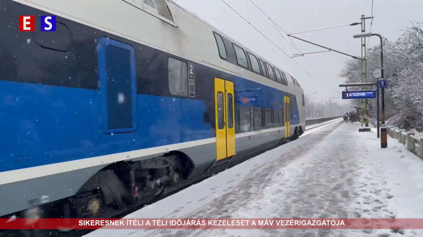 A MÁV vezérigazgatója szerint a téli időjárás ellenére is működött a teljes hálózat