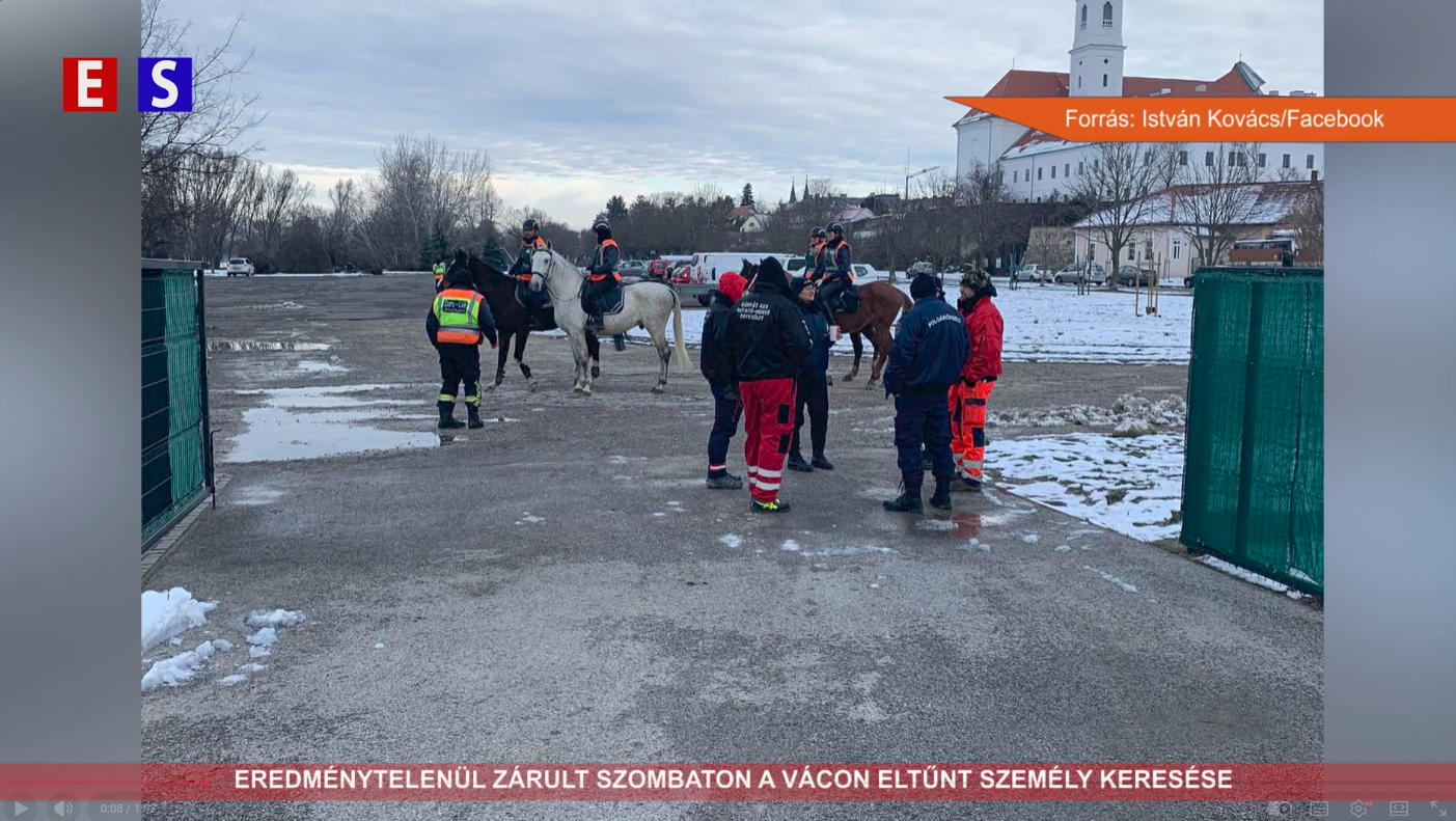 Eredménytelenül zárult szombaton a Vácon eltűnt személy keresése