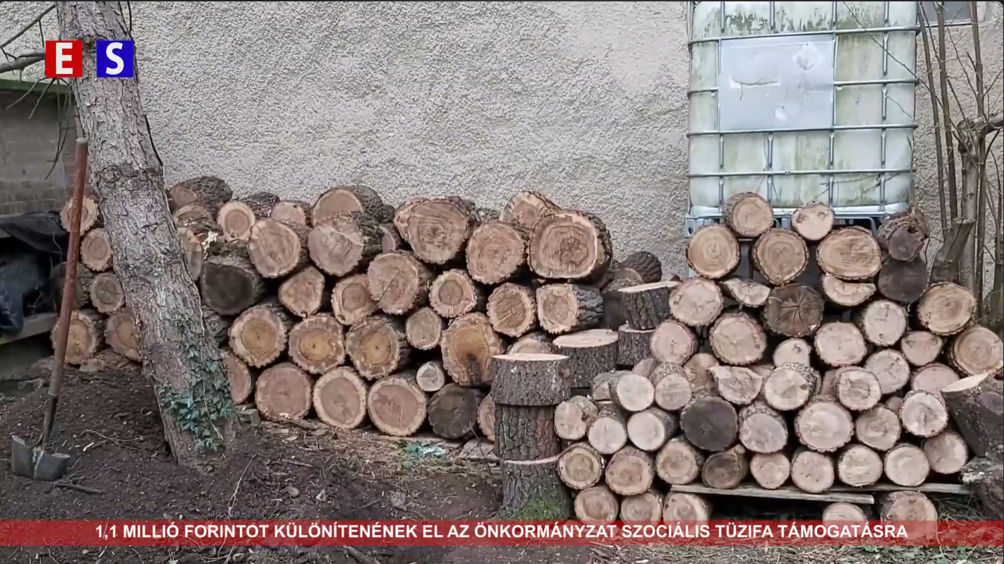 1,1 millió forintot különített el az önkormányzat szociális tűzifa támogatásra