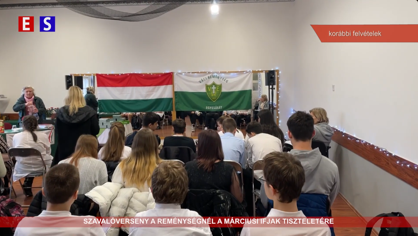 Szavalóverseny a Reménységnél a márciusi ifjak tiszteletére