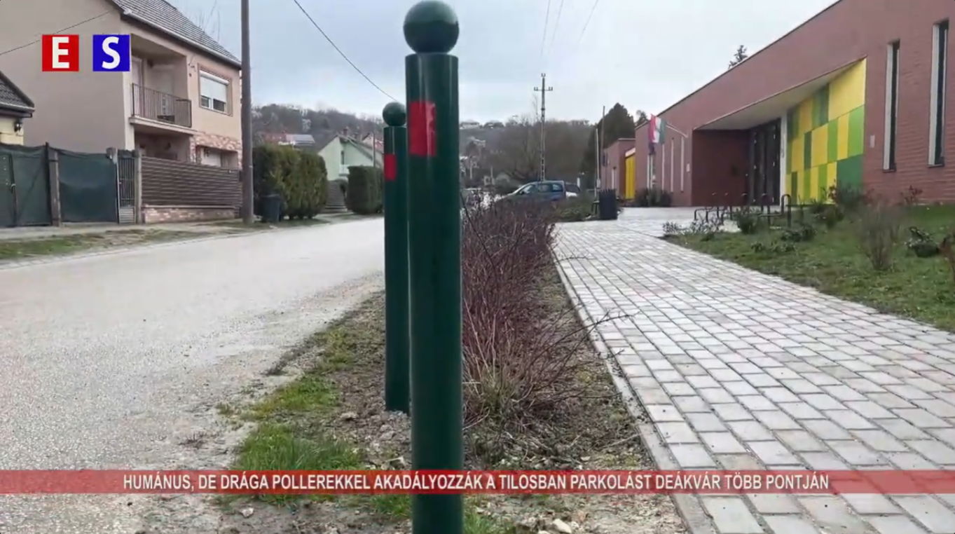 Humánus, de drága pollerekkel akadályozzák a tilosban parkolást Deákvár több pontján