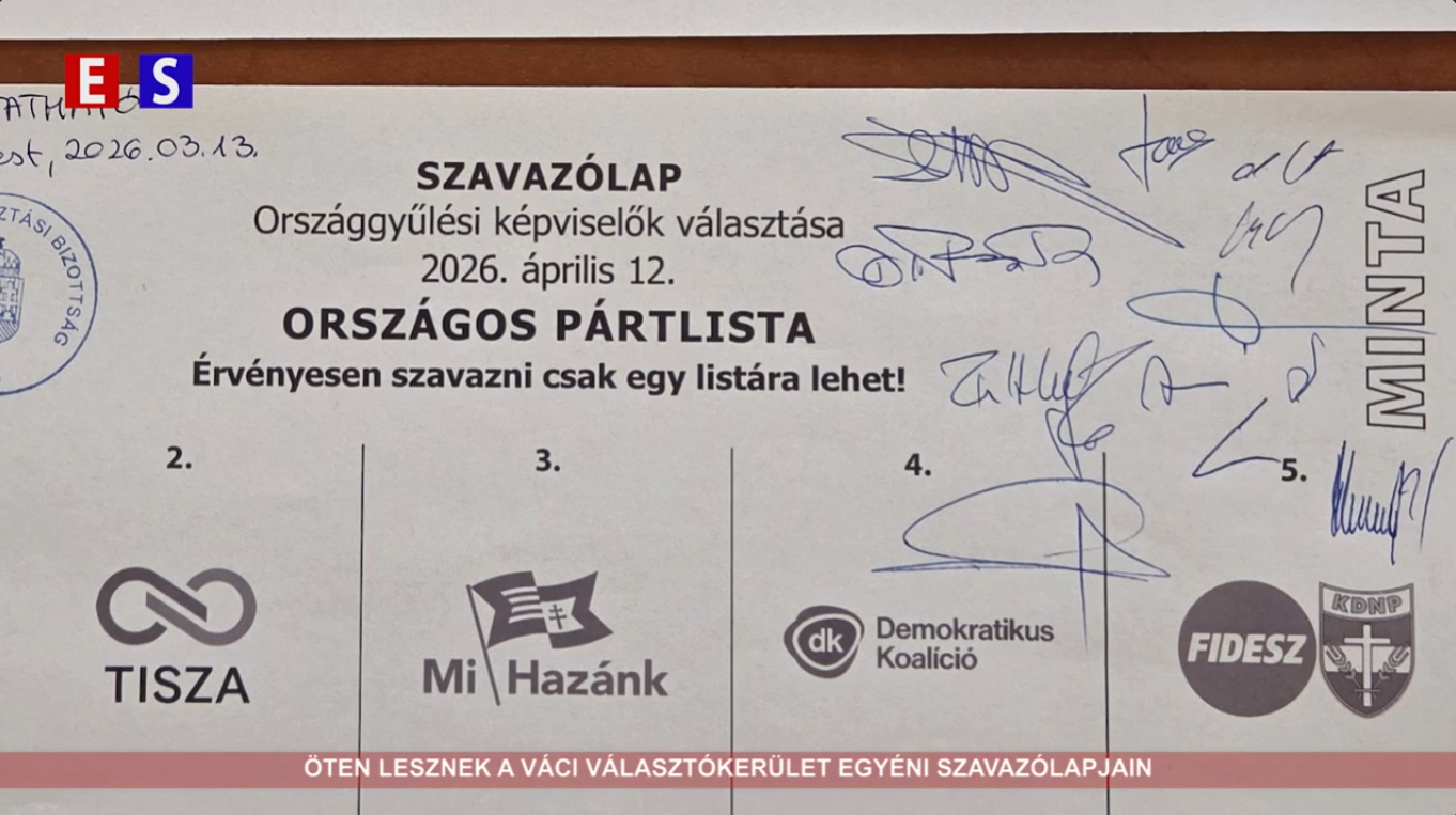 Öten lesznek a váci választókerület egyéni szavazólapjain