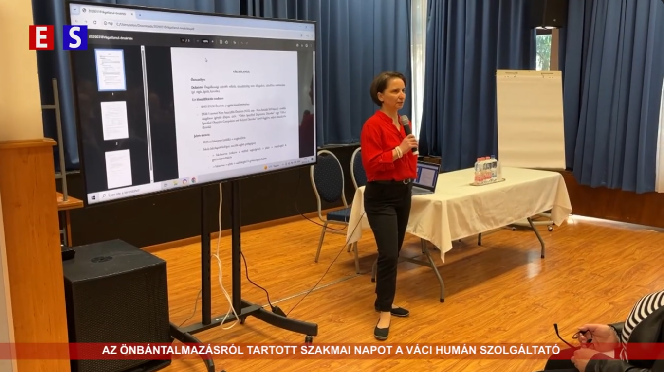 Az önbántalmazásról tartottak szakmai napot a Váci Humán Szolgáltatónál