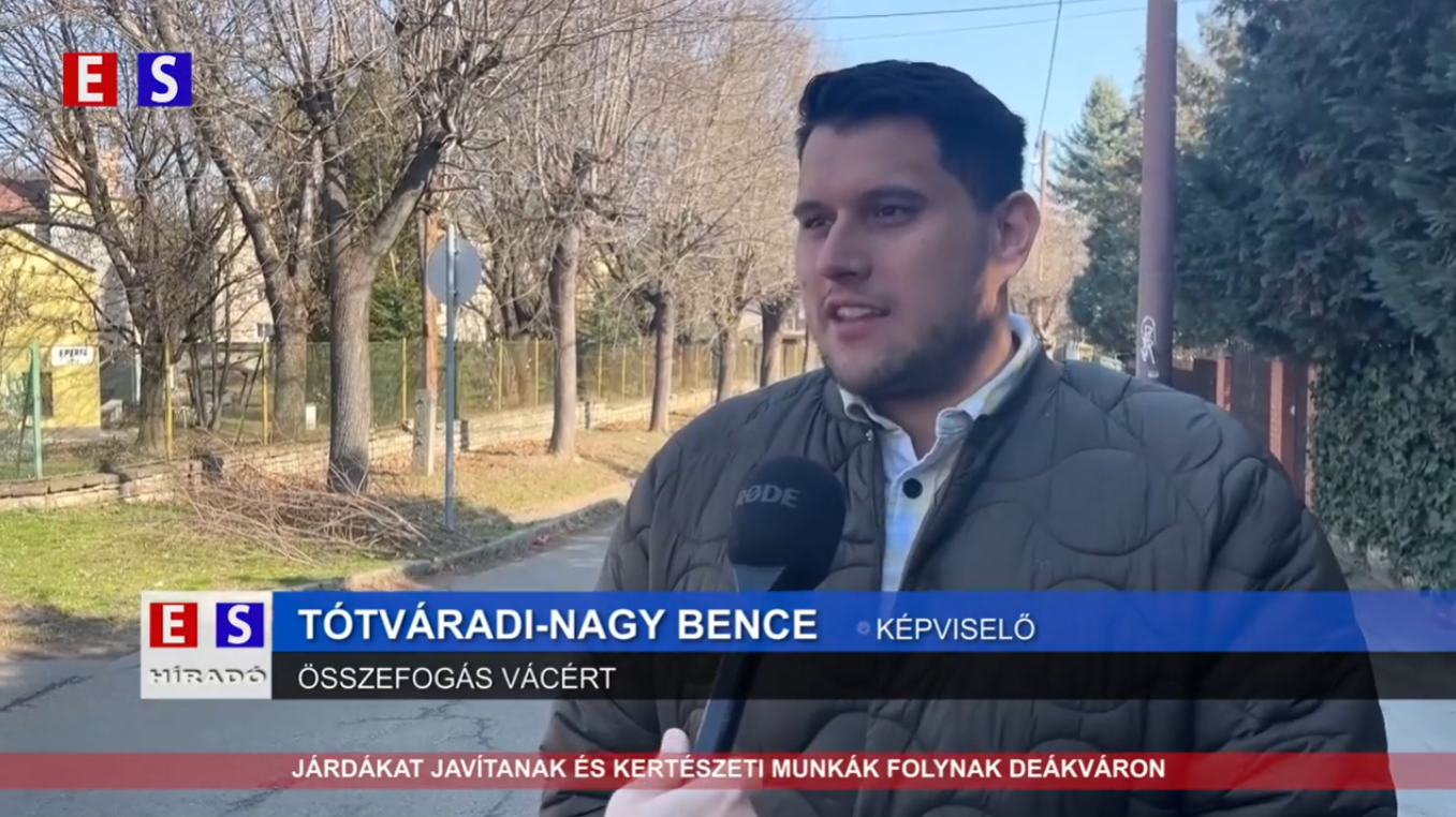 Járdákat javítanak és kertészeti munkák folynak Deákváron