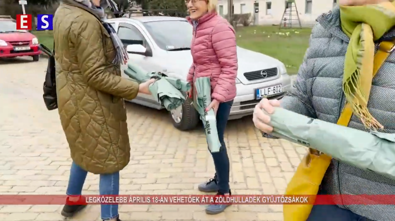 Legközelebb április 18-án vehetőek át a zöldhulladék gyűjtőzsákok