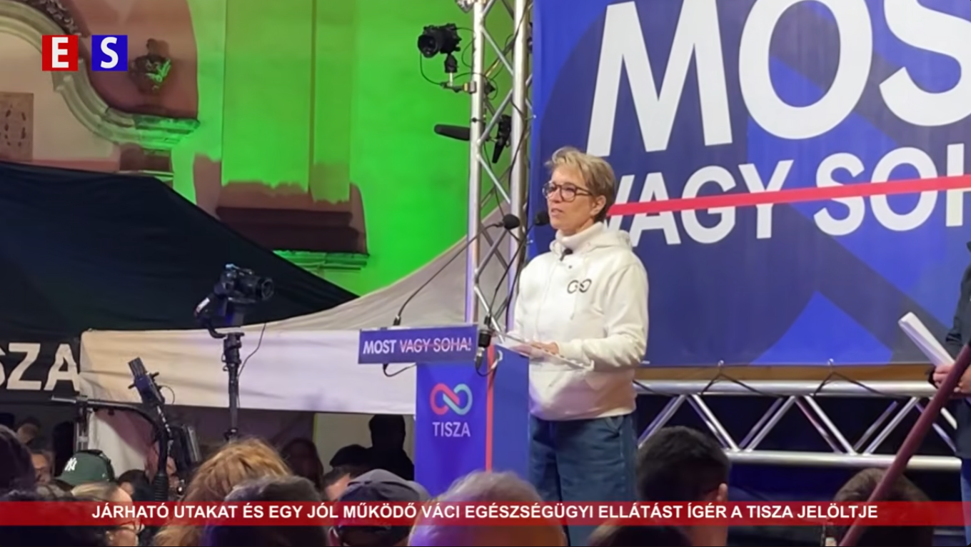 Járható utakat és egy jól működő váci egészségügyi ellátást ígér a Tisza jelöltje