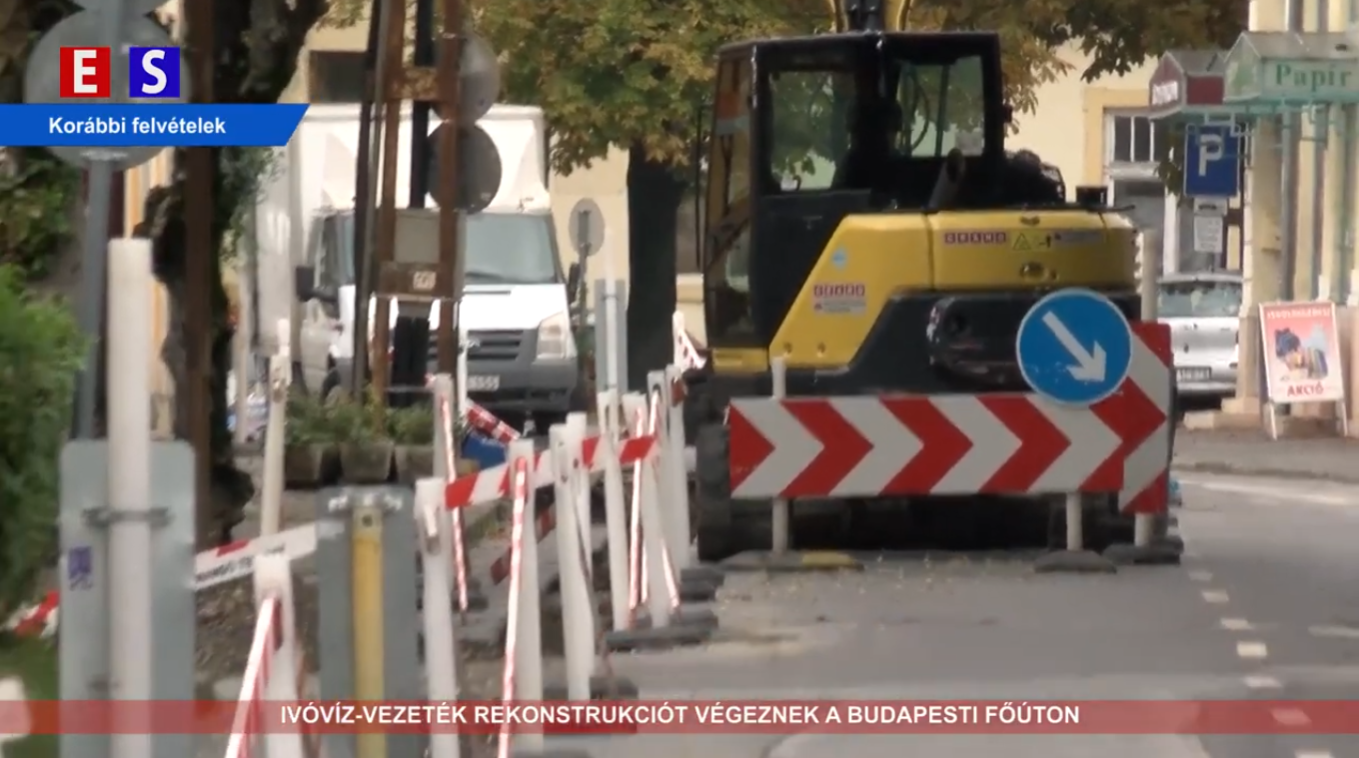 Ivóvíz-vezeték rekonstrukciót végeznek a Budapesti főúton