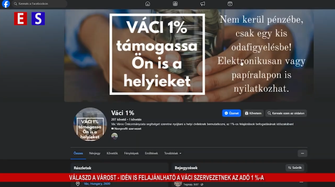 Válaszd a várost – idén is felajánlható váci szervezetnek az adó 1%-a