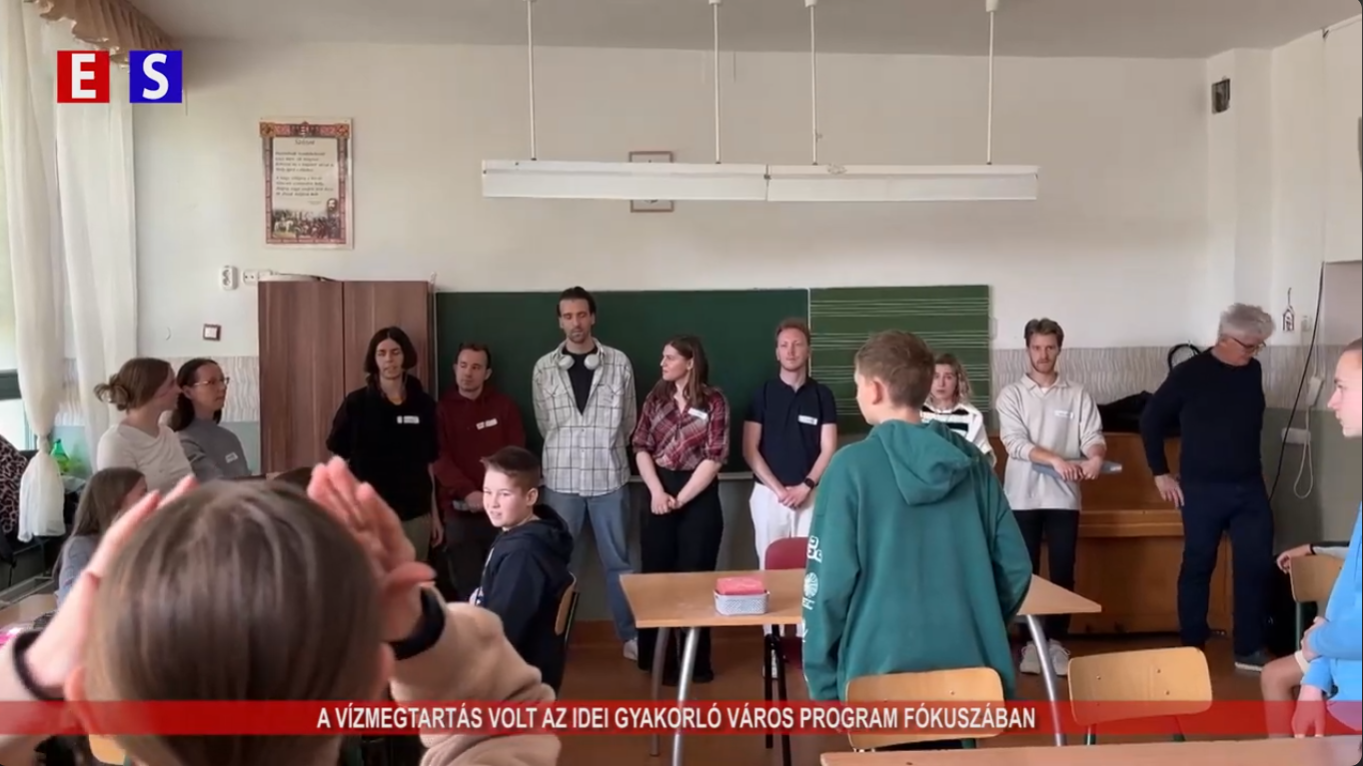 A vízmegtartás volt az idei Gyakorló Város program fókuszában