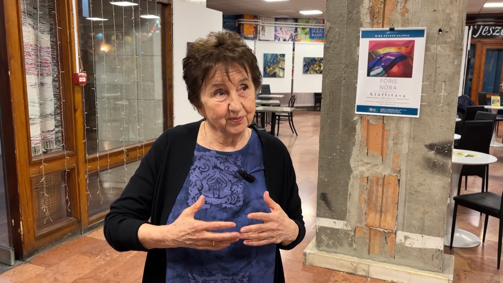 Fóris Nóra világával, alkotásaival ismerkedhetnek a művelődési központ Kávézó Galériájában