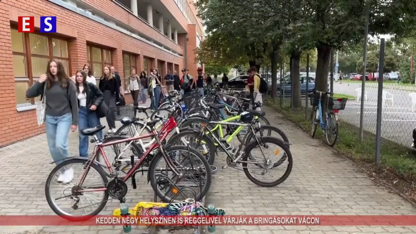 Kedden négy helyszínen is reggelivel várják a bringásokat Vácon