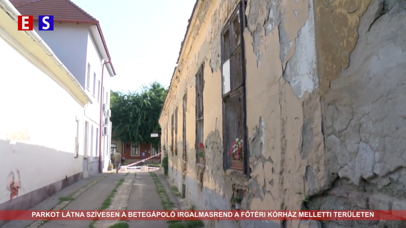 Parkot látna szívesen a Betegápoló Irgalmasrend a főtéri kórház melletti területen
