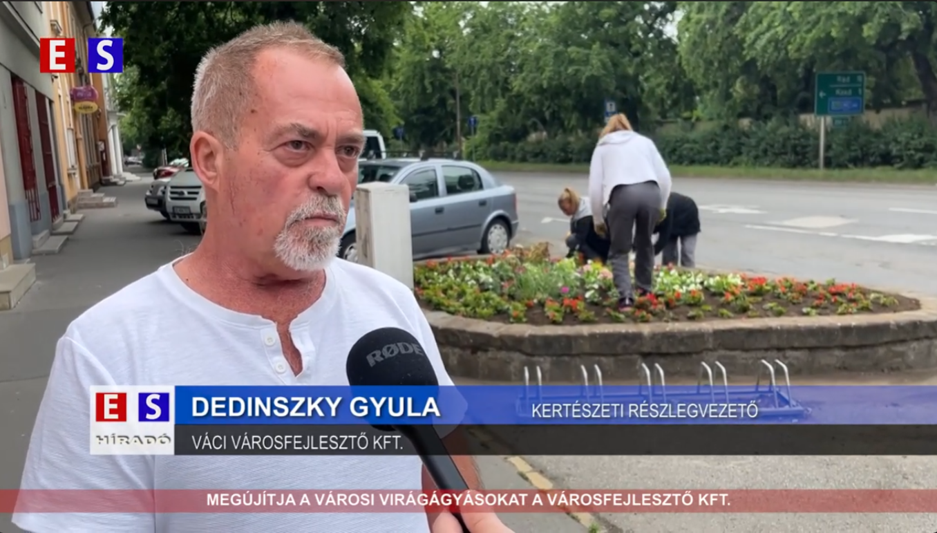 Megújítja a városi virágágyásokat a Városfejlesztő Kft.