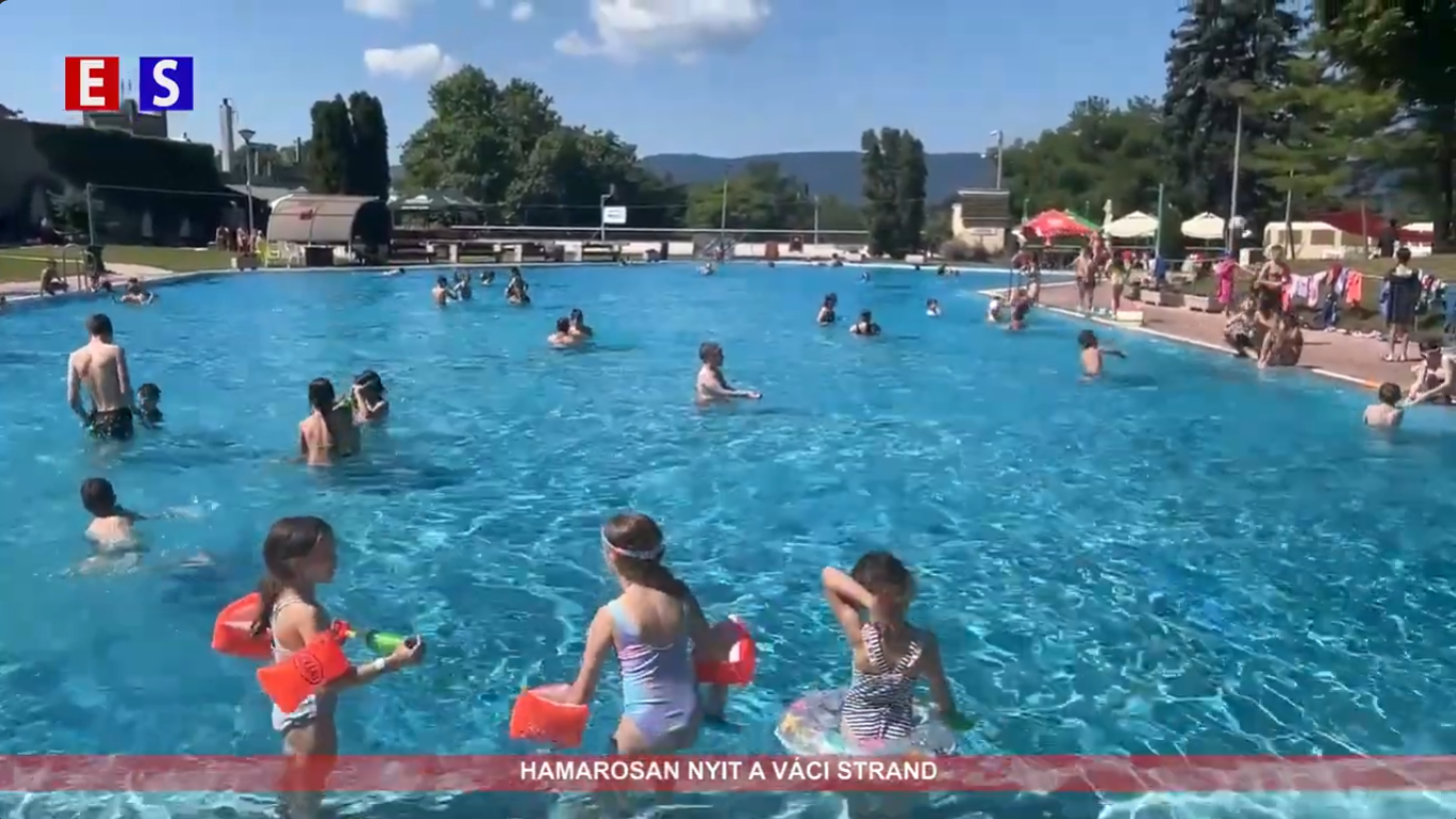 Hamarosan nyit a váci strand
