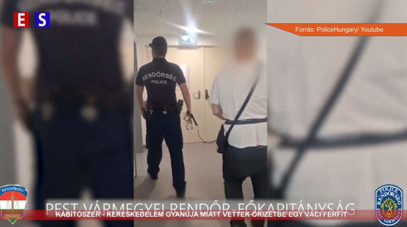Kábítószer-kereskedelem gyanúja miatt vettek őrizetbe egy váci férfit