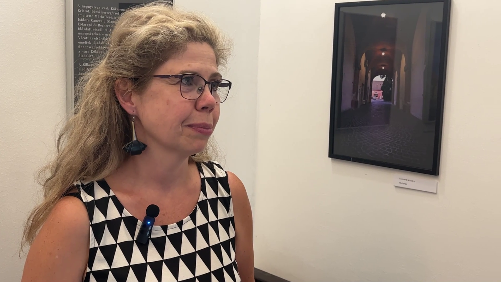 Fehérváriné Tóth Helga, a Tragor Ignác Múzeum igazgatója a Hazaiban